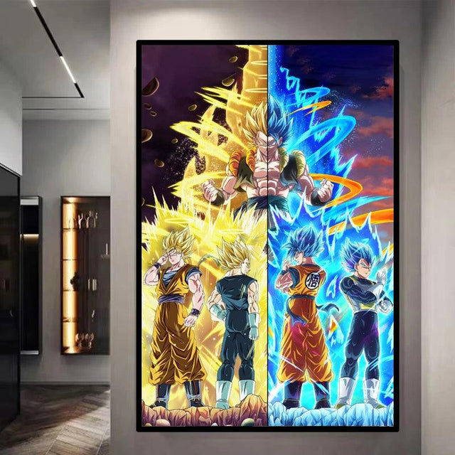 Gogeta Fusion Decorative Canvas Wall Poster - Item - BAI-DAY 
