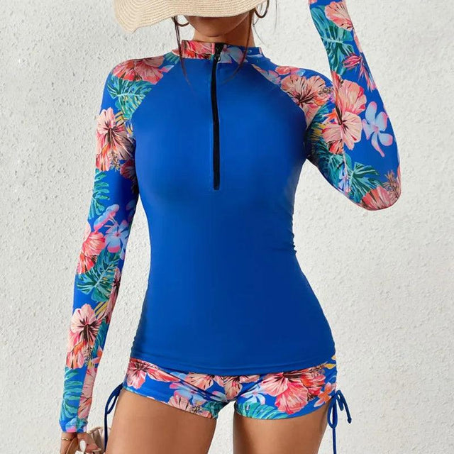 Exotic Flower Style Swimsuit Set - Item - BAI-DAY 