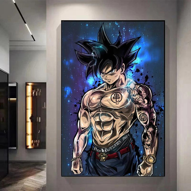Goku Jeans Decorative Canvas Wall Poster - Item - BAI-DAY 