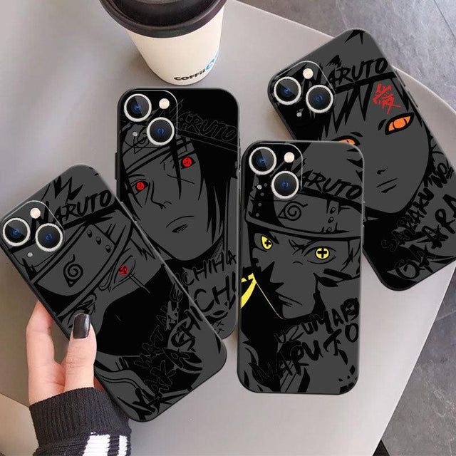 Custom Black iPhone Case with Naruto Characters - Item - BAI-DAY 