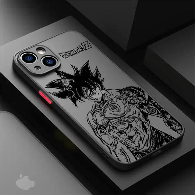 Custom iPhone 7 to 11 Case Characters Dragon Ball Black Design - Item - BAI-DAY 
