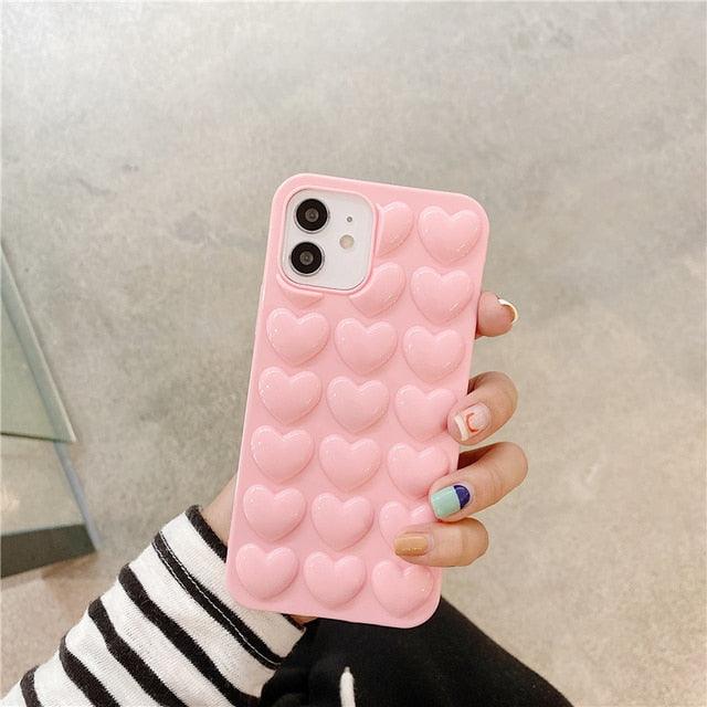 Full Lovely Heart iPhone Case (6 to 14) - Item - BAI-DAY 