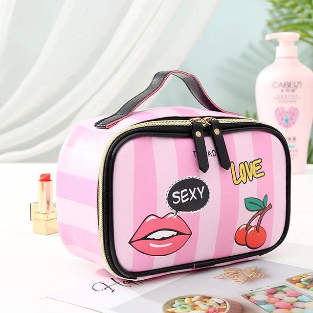 Pink Cherry Travel Bag for Cosmetics - Item - BAI-DAY 