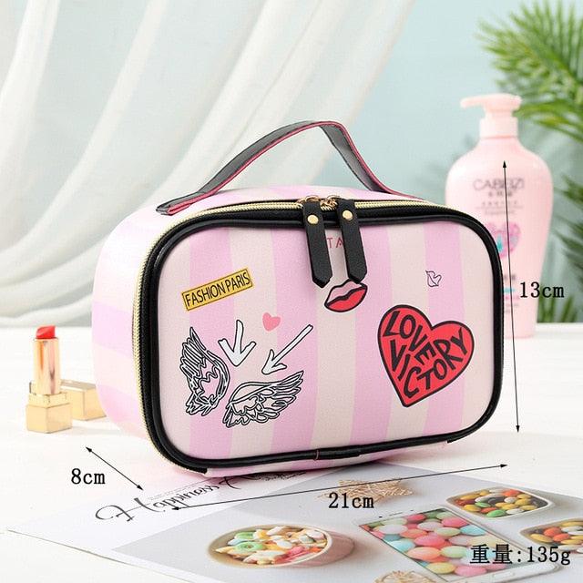 Pink Love Travel Bag for Cosmetics - Item - BAI-DAY 
