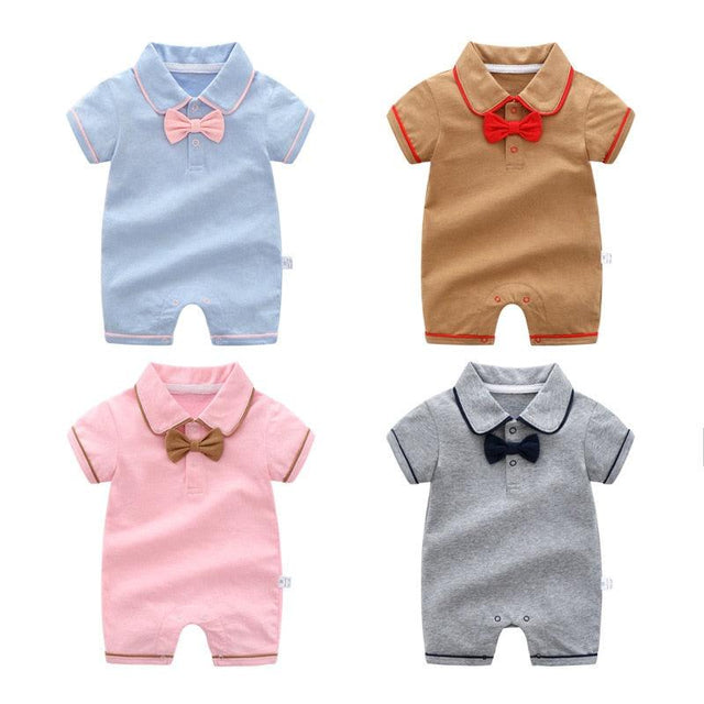 Red Bow Tie Baby Romper Suit - Item - BAI-DAY 