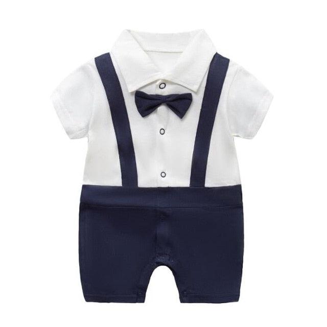 Red Bow Tie Baby Romper Suit - Item - BAI-DAY 