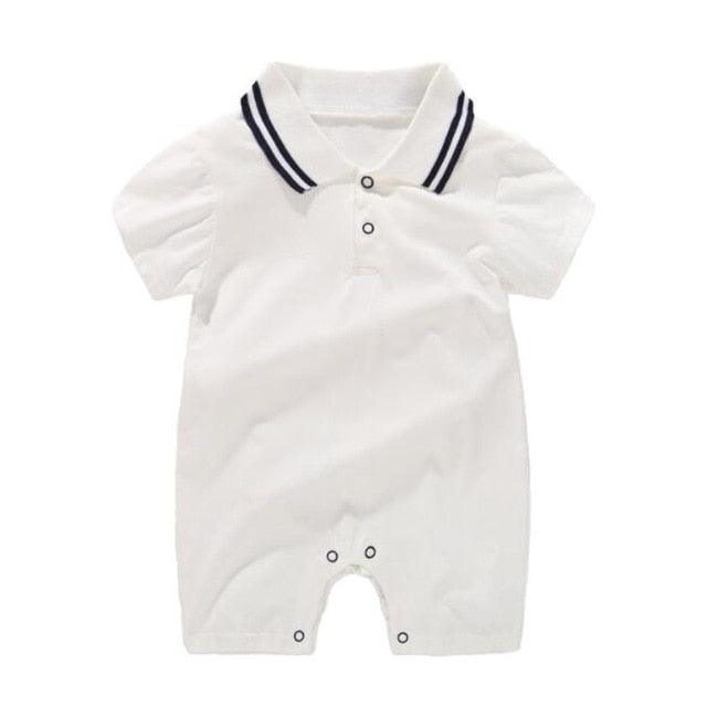 White Baby Romper Suit - Item - BAI-DAY 