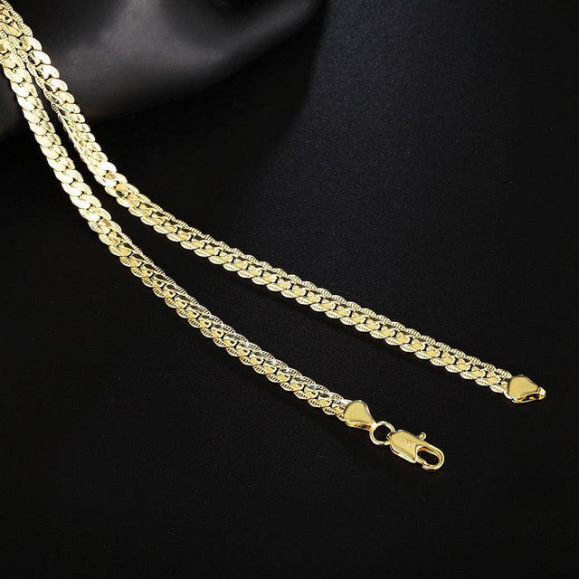 925 Sterling Silver Golden Chain - Item - BAI-DAY 