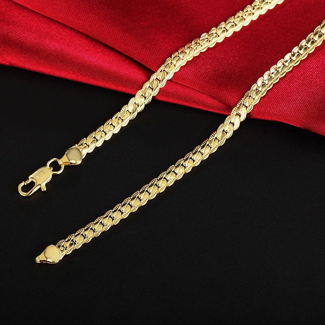 925 Sterling Silver Golden Chain - Item - BAI-DAY 