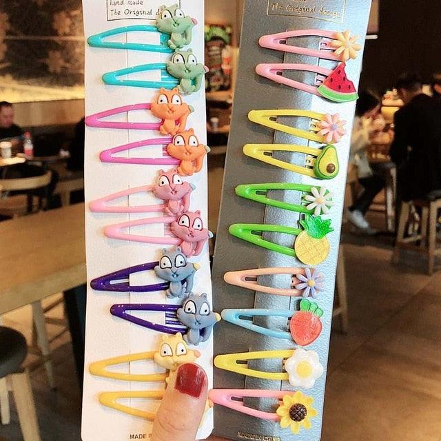 Cute Colorful Hairpins Set - Item - BAI-DAY 