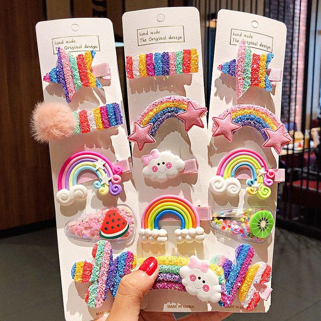 Cute Rainbow Hairpins - Item - BAI-DAY 