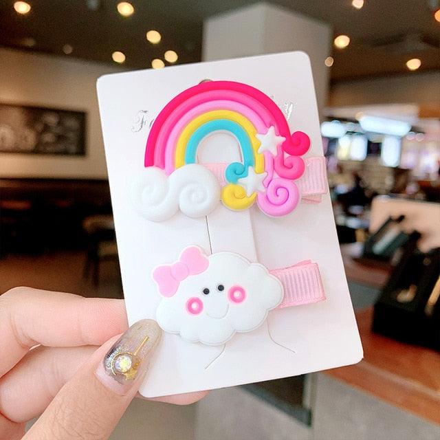 Cute Rainbow Hairpins - Item - BAI-DAY 