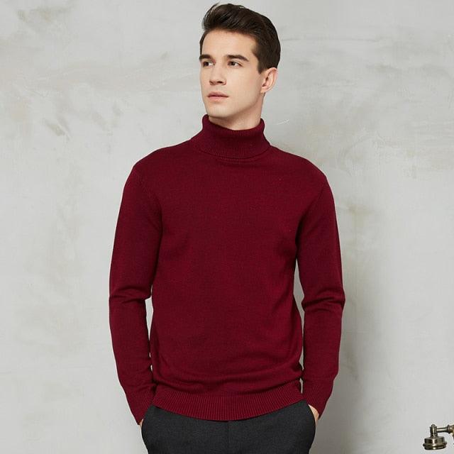 Elegant Warm Turtleneck Sweater - Item - BAI-DAY 