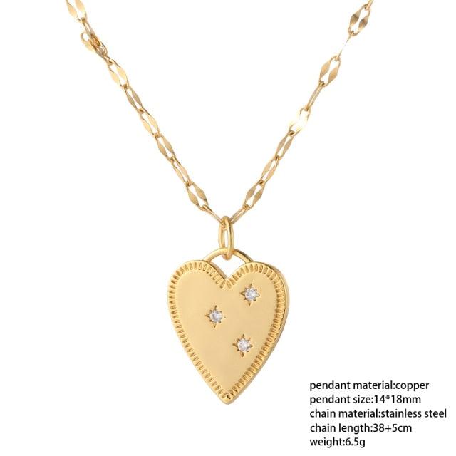 Heart Shaped Necklace and Pendant - Item - BAI-DAY 