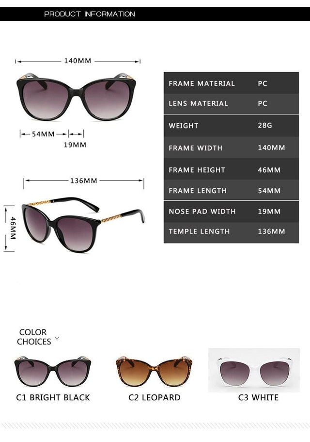 New Vintage Cat Eye Design Sunglasses - Item - BAI-DAY 