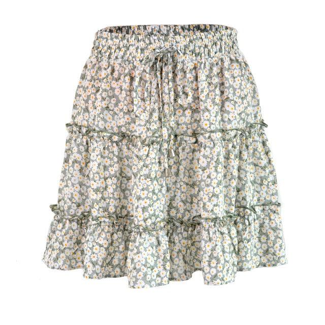 Summer Floral Print Skirt - Item - BAI-DAY 