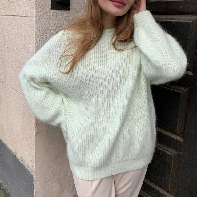 Thick Oversized Knitted Sweater - Item - BAI-DAY 